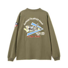 AVIREX EMB FLYING TIGER L/S T-SHIRT 7835230021画像
