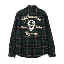 AVIREX BLEACH WASHED NEP CHECK SHIRT &rdquo;YELLOW STONE&rdquo; 7835220016画像