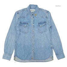 REMI RELIEF デニムウエスタンナチュラル加工ノーマル - 花スタッズ - RN2014SDP画像