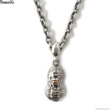 Peanuts&Co TATOO PEANUTS S size SV x k10YG + Peanuts silver Chain 50cm画像