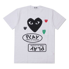 PLAY COMME des GARCONS MULTIPLE HEART TEE AX-T282-051画像