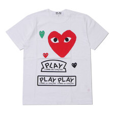 PLAY COMME des GARCONS MULTIPLE HEART TEE AX-T280-051画像