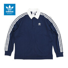 adidas Originals Rugby L/S Polo NIGHT INDIGO / WHITE JY1400画像