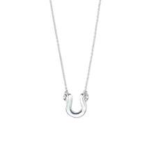 CRIMIE LETTER RIBBON HORSE SHOE SILVER NECKLACE CR1-02C1-JW30画像