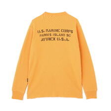 AVIREX STENCIL HONEYCOMB WAFFLE L/S T-SHIRT 7835230042画像