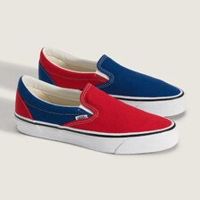 VANS OTW CLASSIC SLIP-ON 98 "ENGINEERED GARMENTS" "OTW by VANS" RED/NAVY VN000EBPZ11画像