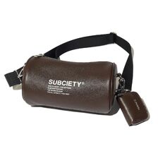 Subciety Leather cylinder bag 151-88095画像