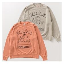 TOYS McCOY GARMENT DYING SWEAT SHIRT SNOOPY "U.S.A.F. FLYING ACE" TMC2550画像