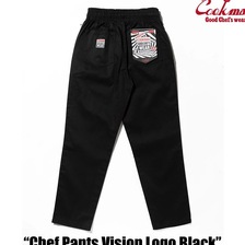 COOKMAN Chef Pants Vision Logo Black 161-53866画像