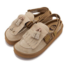 SHAKA MOC MULE TASSEL SUEDE Beige SK-296画像