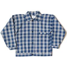 WAREHOUSE Lot 2231 1900'S INDIGO BLUE and WHITE CHECK BLOUSE チェック画像