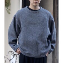 NONNOTTE Alpaca Dobby Waffle Draping C/N Pullover N-25A-017画像