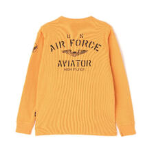AVIREX HONEYCOMB WAFFLE USAF L/S T-SHIRT 7835230030画像
