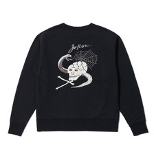 TAILOR TOYO Lot No. TT69650 / SUKA CREW SWEAT EMBROIDERED &ldquo;SKULL & SNAKE&rdquo;画像