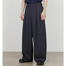 marka TWO TUCK BAGGY TROUSERS -2/60 WASHER WOOL GABARDINE- M25D01PT01C画像