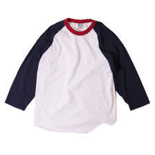 WALLA WALLA SPORT 3/4 BASEBALL TEE 3-TONE画像