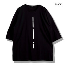 NO ID. BLACKドロップヘキサグラムプリント8分袖BIG-PO 457006-040T画像