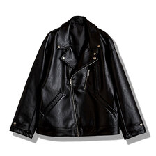 NO ID. シンセティックレザーBIGライダースJKT 857006-325B画像