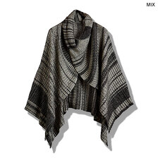 NO ID. 4WAYツイストニットポンチョ 457010-336K画像