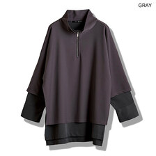 NO ID. BLACK ドッキングオフタートルハーフZIP-PO 457006-341T画像