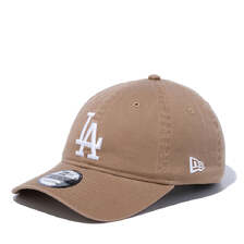 NEW ERA 9TWENTY ロサンゼルス・ドジャース ウォッシュドコットン カーキ &times; ホワイト 14525135画像