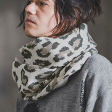 GLIMCLAP Illusionism Leopard Pattern Knitsnood 192-042-GLA-CF画像