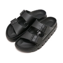 BIRKENSTOCK ARIZONA CHUNKY BLACK | NATURAL-LEATHER 1024565画像