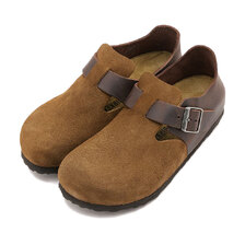 BIRKENSTOCK LONDON NARROW DARK-TEA | MIXED-LEATHER 1030188画像