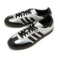 adidas Originals SAMBA OG Silver Metallic / Core Black / Dark Brown KI8464画像