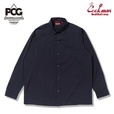 COOKMAN Long Sleeve Work Shirts Navy 231-53203画像