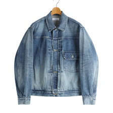 marka TYPE-1 DENIM JACKET -ORGANIC COTTON 13.5oz SELVEDGE DENIM- M25C02BL02C画像