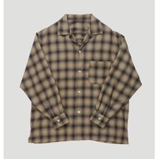 Kaptain Sunshine Wool Ombre Open Collared Shirt KS25FSH04画像