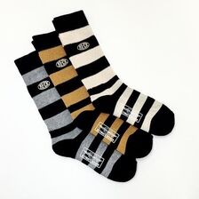 TOYS McCOY 3-PACK BORDERED BOOTS SOCKS TMA2535画像
