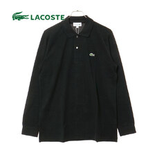 LACOSTE 長袖 リブ カラ-ポロシャツ L1313 L1312MJ-99画像