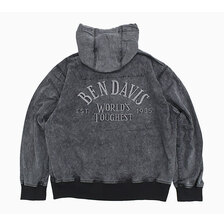 BEN DAVIS Bleached Twill Zip Hoodie T-25780005画像