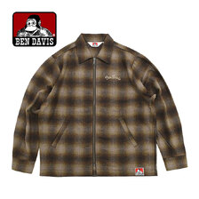 BEN DAVIS Heavy Plaid Zip Jacket T-25780002画像
