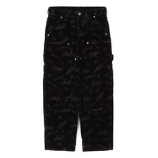 AVIREX FLOCKING DOUBLE KNEE PAINTER DENIMPANTS 7835211005画像