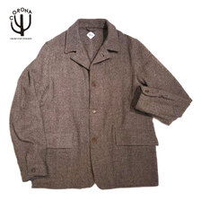 THE CORONA UTILITY SHERRY 25 WOOL LINEN TWEED/GREIGE CJ003-25-07画像