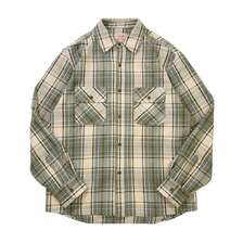 BIG MIKE HEAVY FLANNEL SHIRTS -MINT&times;BRN&times;OFF- 102535105画像