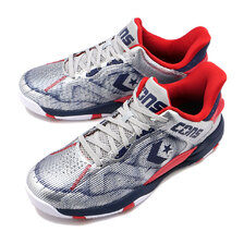 CONVERSE CONS ACCELERATOR LOW WHITE/SILVER/NAVY/RED 33500460画像