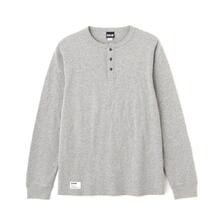 Schott HONEYCOMB WAFFLE HENRY NECK T-SHIRT 7825930007画像