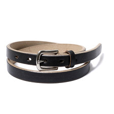 INTERIM 20mm TIGHT BLACK OAK BARK LEATHER BELT IT25A541画像