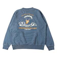 BARNS Pigment Dye Super Heavy Weight Sweatshirt THE SKY IS THE LIMIT BR-25353画像