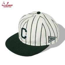 COOKMAN Flat Brim Snapback Cap Stripe Green 233-53147画像