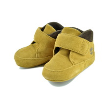 Timberland CRIB BOOTIE MID HOOK & LOOP BOOT WHEAT SUEDE A6H8G-EZ0画像