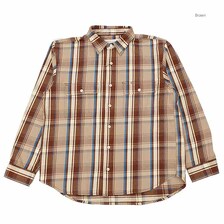 UNIVERSAL OVERALL NEL CHECK WORK SHIRT HT2531100画像