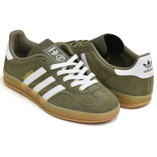 adidas GAZELLE INDOOR OLISTR / FTWWHT / GOLDMT JQ0174画像