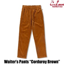 COOKMAN Waiter's Pants Corduroy Brown 231-53822画像