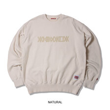 ANIMALIA Pigment Dyeing Crew Sweat -LOGO AN25A-SW01画像