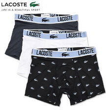 LACOSTE 3Pack Logo Microfiber Trunk Short 5H2391-10画像